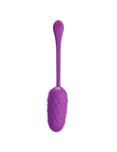 PRETTY LOVE - VIBRATING EGG WITH PURPLE RECHARGEABLE MARINE TEXTURE