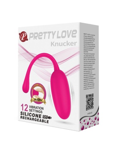 PRETTY LOVE - KNUCKER PINK RECHARGEABLE VIBRATING EGG