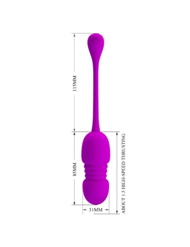 PRETTY LOVE - CALLIE PURPLE RECHARGEABLE VIBRATING EGG