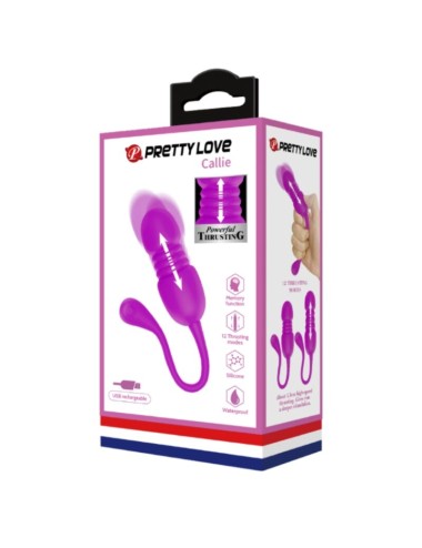 PRETTY LOVE - CALLIE PURPLE RECHARGEABLE VIBRATING EGG