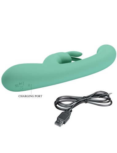 PRETTY LOVE - LAMAR RABBIT VIBRATOR & GREEN G-SPOT