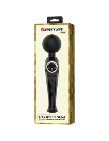 PRETTY LOVE - SKYLER VIBRATOR WAND BLACK
