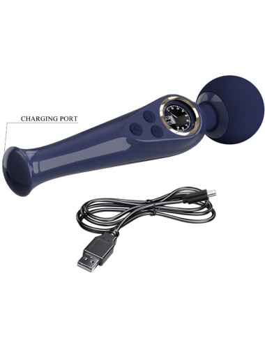 PRETTY LOVE - SKYLER VIBRATOR WAND BLUE