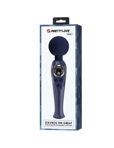 PRETTY LOVE - SKYLER VIBRATOR WAND BLUE