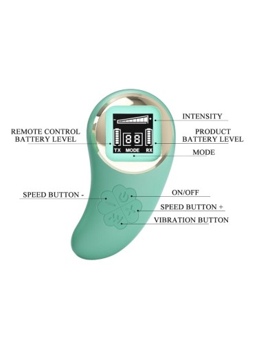PRETTY LOVE - VIVIAN GREEN REMOTE CONTROL VIBRATING EGG