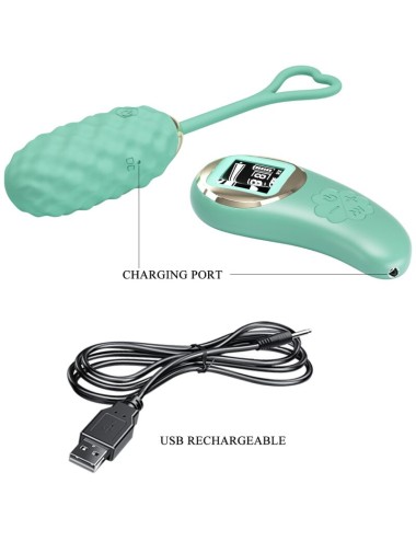 PRETTY LOVE - VIVIAN GREEN REMOTE CONTROL VIBRATING EGG