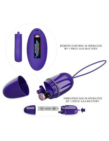 PRETTY LOVE - SELKIE YOUTH MINI VIBRATING EGG VIOLET REMOTE CONTROL