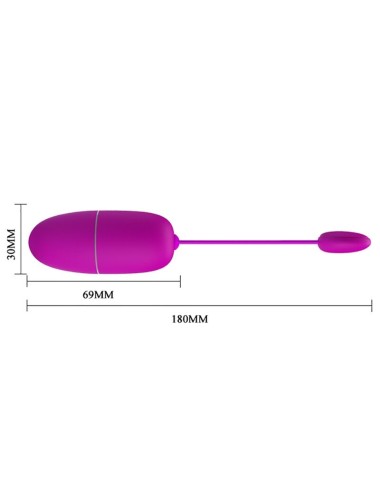 PRETTY LOVE - NYMPH VIBRATING EGG APP CONTROLLED PURPLE
