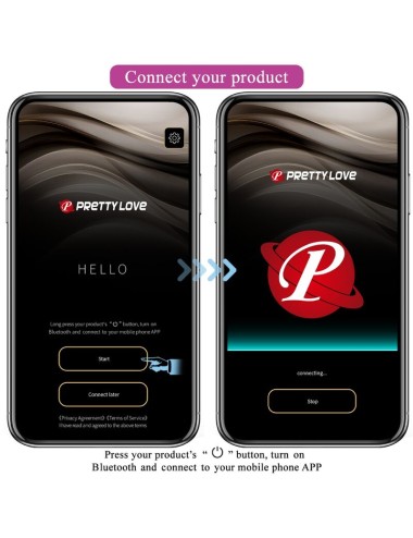 PRETTY LOVE - NYMPH VIBRATING EGG APP CONTROLLED PURPLE