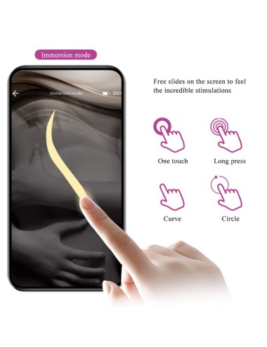 PRETTY LOVE - NYMPH VIBRATING EGG APP CONTROLLED PURPLE