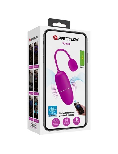PRETTY LOVE - NYMPH VIBRATING EGG APP CONTROLLED PURPLE