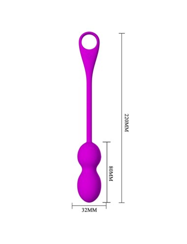 PRETTY LOVE - ELVIRA RECHARGEABLE VIBRATING BALLS PURPLE