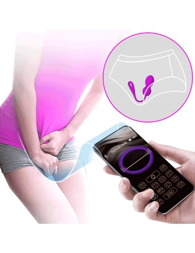 PRETTY LOVE - ELVIRA RECHARGEABLE VIBRATING BALLS PURPLE