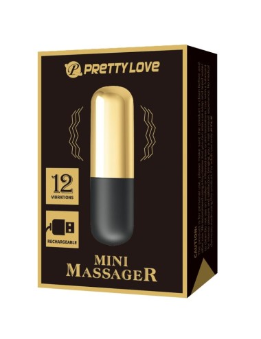 PRETTY LOVE - GOLDEN RECHARGEABLE BULLET VIBRATOR