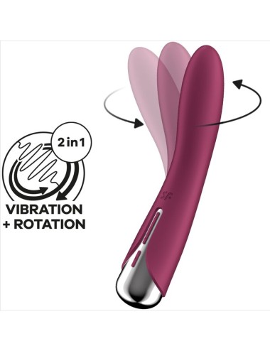 SATISFYER - SPINNING VIBE 1 G-SPOT ROTATOR VIBRATOR RED