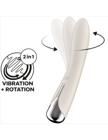 SATISFYER - SPINNING VIBE 1 G-SPOT BEIGE ROTATOR VIBRATOR