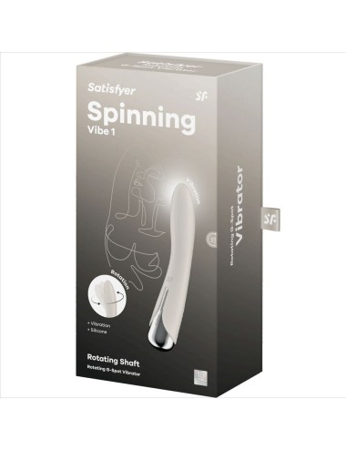 SATISFYER - SPINNING VIBE 1 G-SPOT BEIGE ROTATOR VIBRATOR
