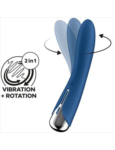 SATISFYER - SPINNING VIBE 1 G-SPOT BLUE ROTATOR VIBRATOR