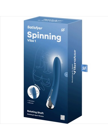 SATISFYER - SPINNING VIBE 1 G-SPOT BLUE ROTATOR VIBRATOR
