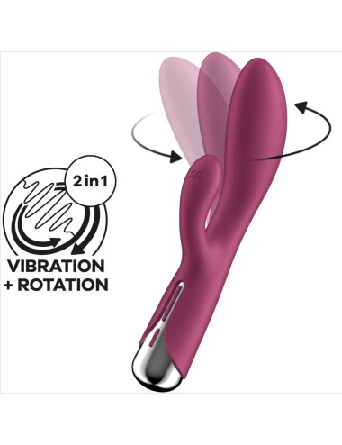 SATISFYER - SPINNING RABBIT 1 CLITORIS AND RED G-SPOT STIMULATION
