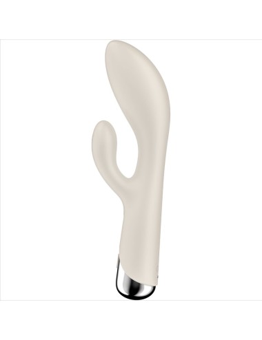 SATISFYER - SPINNING RABBIT 1 CLITORIS AND G-SPOT STIMULATION BEIGE