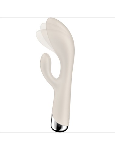 SATISFYER - SPINNING RABBIT 1 CLITORIS AND G-SPOT STIMULATION BEIGE