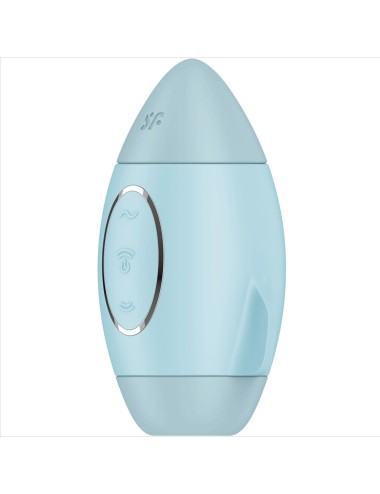 SATISFYER - MISSION CONTROL BLUE SMALL DOUBLE IMPULSE VIBRATOR