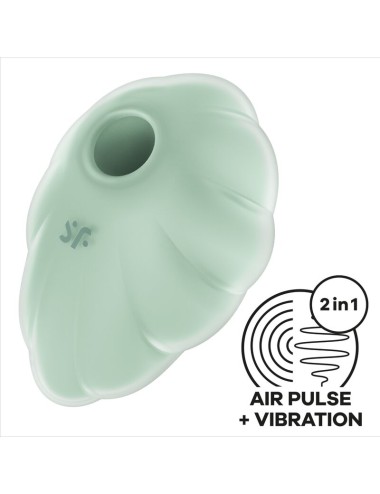 SATISFYER - CLOUND DANCER GREEN AIR PULSE VIBRATOR