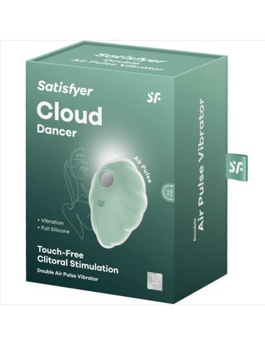 SATISFYER - CLOUND DANCER GREEN AIR PULSE VIBRATOR