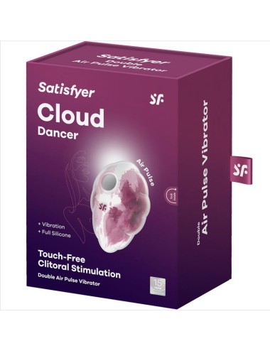 SATISFYER - CLOUND DANCER RED VIBRATOR AIR PULSE