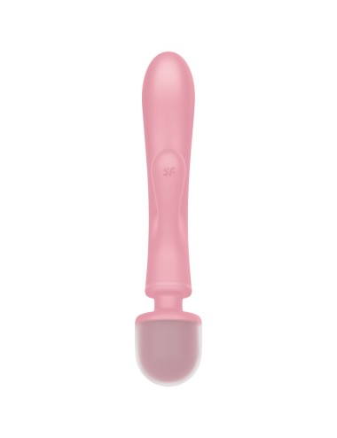 SATISFYER - TRIPLE LOVER RABBIT VIBRATOR MASSAGER PINK