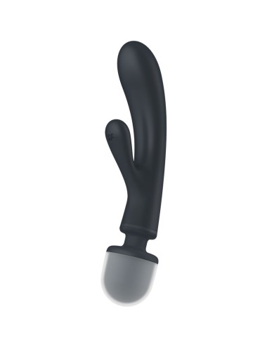 SATISFYER - TRIPLE LOVER RABBIT VIBRATOR MASSAGER GREY