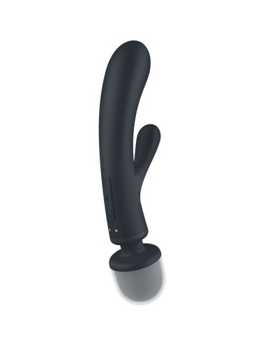 SATISFYER - TRIPLE LOVER RABBIT VIBRATOR MASSAGER GREY