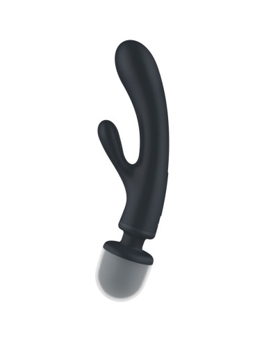 SATISFYER - TRIPLE LOVER RABBIT VIBRATOR MASSAGER GREY