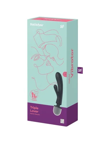 SATISFYER - TRIPLE LOVER RABBIT VIBRATOR MASSAGER GREY