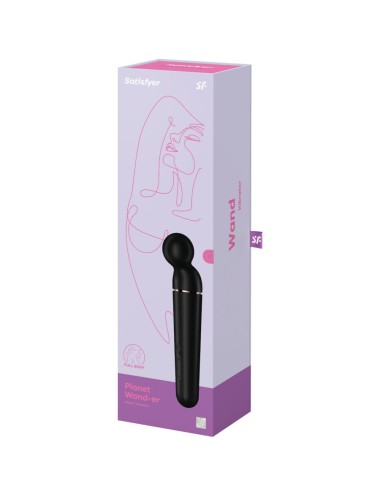 SATISFYER - PLANET WAND-ER VIBRATOR MASSAGER BLACK
