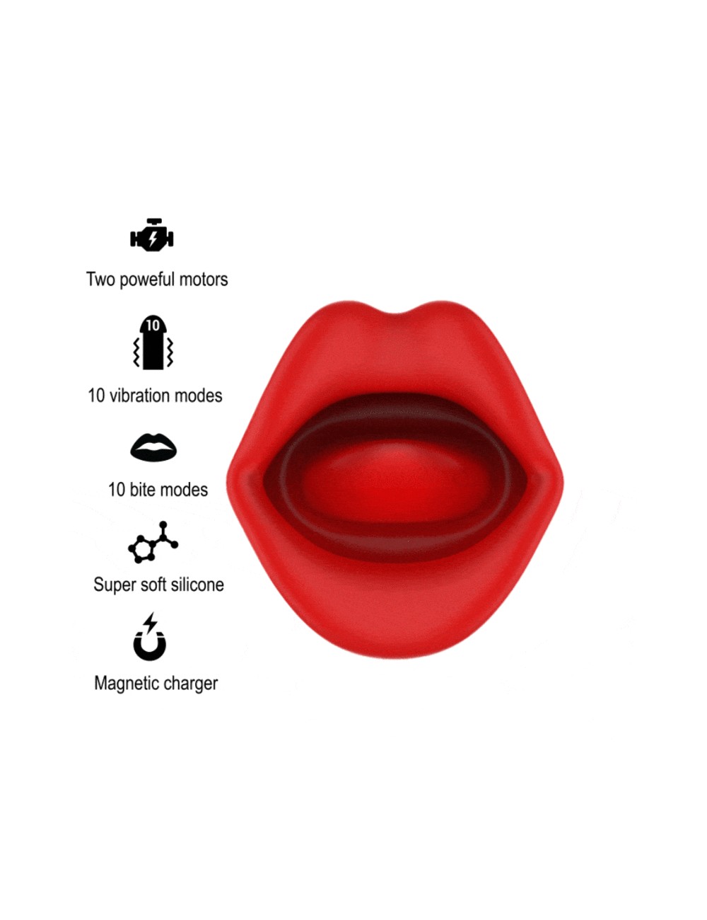MIA - SIENA TRIPLE PLEASURE VIBRATING + BITING