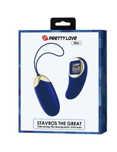 PRETTY LOVE - MINA VIBRATING EGG REMOTE CONTROL BLUE