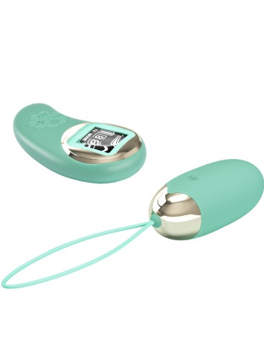 PRETTY LOVE - GREEN REMOTE CONTROL VIBRATING EGG MINE