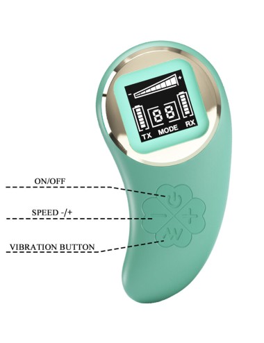 PRETTY LOVE - GREEN REMOTE CONTROL VIBRATING EGG MINE