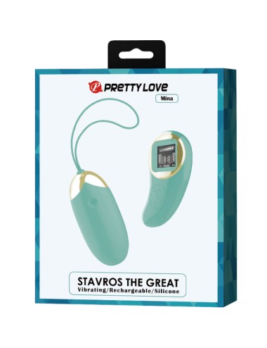 PRETTY LOVE - GREEN REMOTE CONTROL VIBRATING EGG MINE