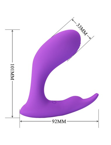 PRETTY LOVE - IDABELLE VIBRATION & PULSATION REMOTE CONTROL VIOLET