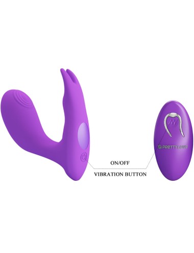 PRETTY LOVE - IDABELLE VIBRATION & PULSATION REMOTE CONTROL VIOLET
