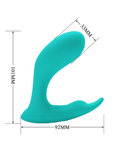PRETTY LOVE - IDABELLE VIBRATION & PULSATION REMOTE CONTROL BLUE