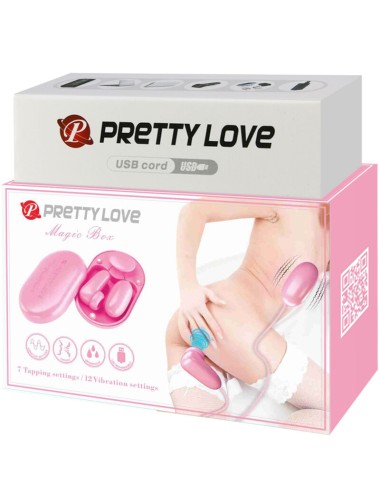 PRETTY LOVE - MAGIC BOX VIBRATING BULLET & PINK STIMULATOR