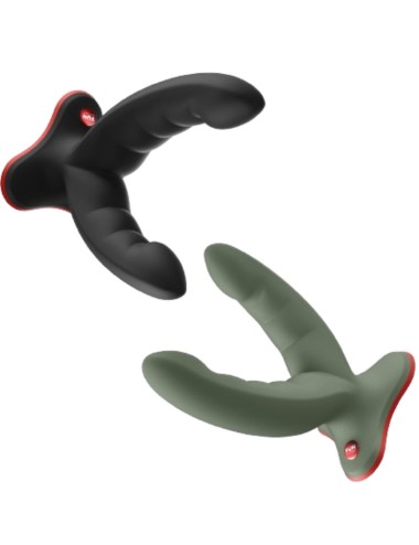 FUN FACTORY - RYDE DOUBLE DILDO & MASSAGER GREEN