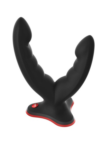 FUN FACTORY - RYDE DOUBLE DILDO & MASSAGER BLACK