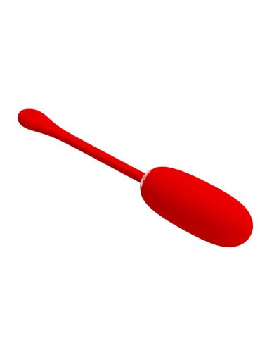 PRETTY LOVE - JULIUS WATERPROOF-RECHARGEABLE VIBRATING EGG RED