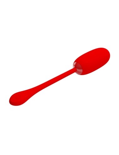 PRETTY LOVE - JULIUS WATERPROOF-RECHARGEABLE VIBRATING EGG RED