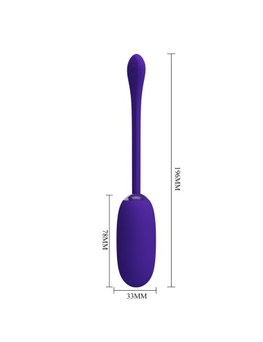 PRETTY LOVE - JULIUS WATERPROOF-RECHARGEABLE VIBRATING EGG PURPLE